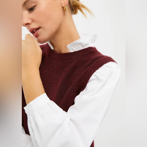 NWOT Tuckernuck Winetasting Ella Sweater Blouse - Picture 5 of 5